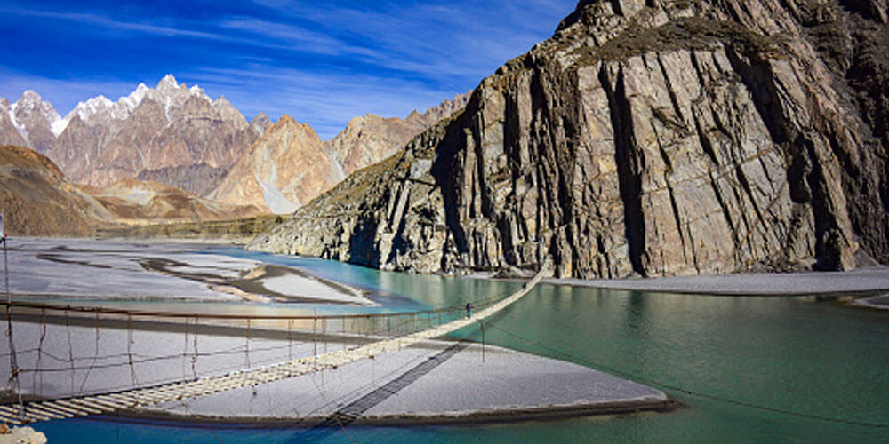 Overview Of The Hussaini Hanging Bridge