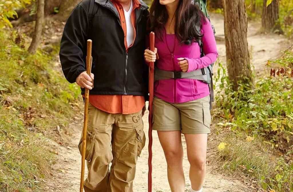 Wood Hiking Stick for Stability and Support on Trails